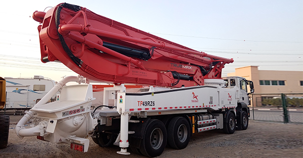 Safety protection when using concrete pump