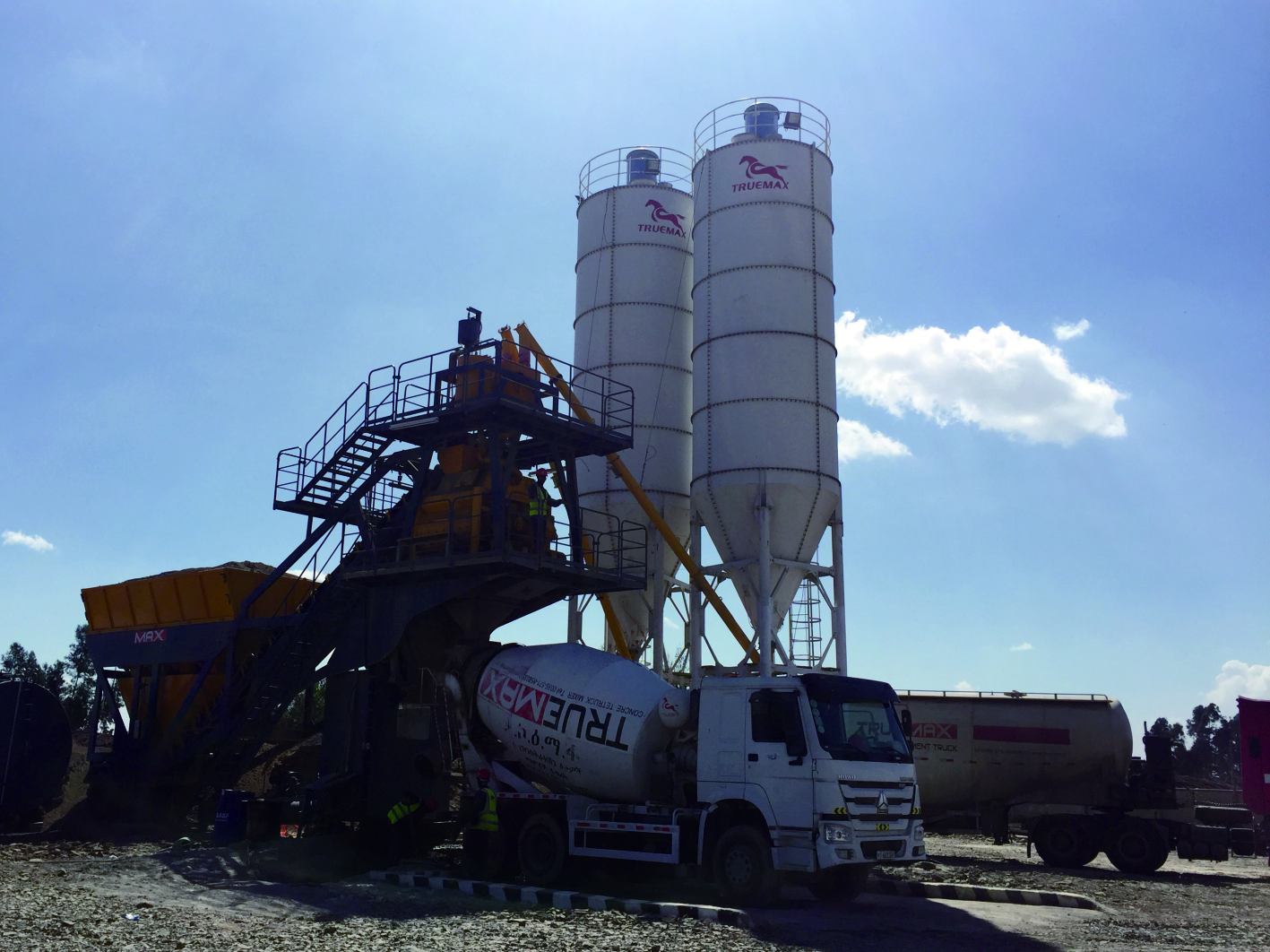 Mobile concrete batching plant-truemax