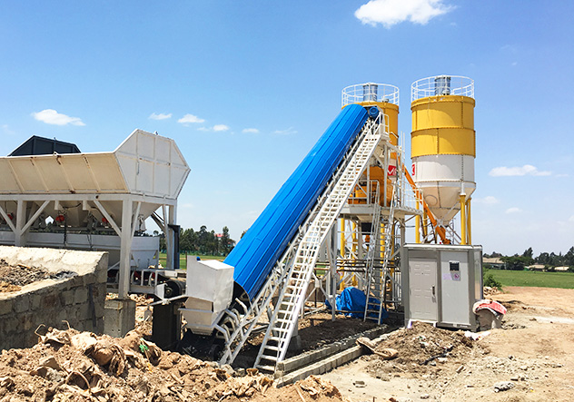 Fully automatic fixed mobile small concrete batching plant for sale